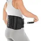 BraceAbility Attelle pour douleurs lombaires et vertébrales Support de corset réglable pour la tension lombaire (taille unique - convient aux hommes et aux femmes avec une taille de 28 "- 60")