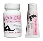 PureBody Vitamins and PureBody Cream Combo"Bundle of Joy" - The Best Butt and Breast Growth Enhancement Combination Available - All Natural Bigger Curves - Increases The Size of Butt and Breasts Fast