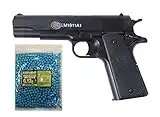 COLT® Lote/Pack NFL Airsoft Pistola 1911 a1 h.p.a. (Joule 0,5) con un tobogán de Metal MAS 1000 Bolas 0.12GR PVC 6mm Valhalla