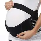 Maternity Support Belt Pregnancy Back Support Belly Band Girdle Black,2XL