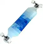 Atom Longboards Atom Drop Deck Longboard Triangles Bleu 99 cm