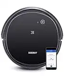 ECOVACS DEEBOT 500 Robotic Vacuum Cleaner with Max Power Suction, Up to 110 min Runtime, Hard Floors & Carpets, App Controls, Self-Charging, Quiet