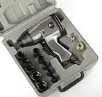 1/2" AIR IMPACT WRENCH KIT W/SOCKETS SAE w/Case Automotive Compressor Tools