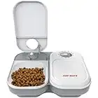 Cat Mate C200 2 Meal Automatic Pet Feeder For Cats And Small Dogs with Ice Pack, White