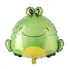 Huge Animal Head Safari Foil Balloon Inflatable Air Ballon Happy Birthday Christmas Party Decorations Kids Baby Shower Party Supplies (Huge Frog)