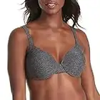 Hanes Ultimate Underwire Bra, Low-Cut T-Shirt Bra, Convertible Underwire Bra, Convertible Underwire T-Shirt Bra, Black Heather 2, 38B