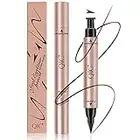 Eyeliner Stamp Liquid, Coloured Liquid Eyeliner with Double Heads, Black Brown Blue Purple Red Waterproof Eyeliner, Long-Lasting Liquid Eye Liners for Women Easy To Use, Dark Brown