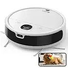 Lefant P1 Robot Vacuum Cleaner with Pet Camera, 9.8" Diameter Small Body, 5500Pa Strong Suction, 230 Mins Runtime, Boundary Strips Included, Ideal for Pet Hair Hard Floor and Carpet