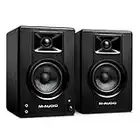 M-Audio BX3 3.5" Studio Monitors, HD PC Speakers for Recording and Multimedia with Music Production Software, 120W, Pair