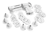 Cuisinart Cookie Press with 18 Discs and 6 Decorating Tips, White