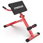 Synergee Sedia romana. Red Coated Steel Hyperextension Machine. GHD Ab Bench per la parte bassa della schiena, esercizi iper.