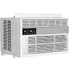 hOmeLabs 6,000 BTU Window Air Conditioner with Smart Control – Low Noise AC Unit with Eco Mode, LED Control Panel, Remote Control, and 24 hr Timer