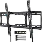 Pipishell Tilt TV Wall Mount for Most 26-75 inch Flat or Curved TVs up to 132 lbs, Wall Mount TV Bracket with Tilt, Low Profile, Max VESA 600x400mm, TV Mount Fits 8-24 inch Wood Studs, PILT5