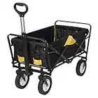 Laneetal Chariot à Plate-Forme Pliable Chariot de Camping Chariot de Jardin Chariot de Transport Chariot à Main Noir 0860010