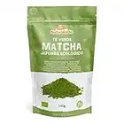 Té Verde Matcha Orgánico Japonés en Polvo - Grado Premium - 100g. Té Matcha Biológico Japonés. Té Bio Grado Premium. Matcha Ecológico Cultivado en Japón, Uji, Kyoto. Ideal para Beber, Cocina y Latte.