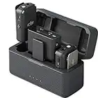 DJI Mic (2 TX + 1 RX + Charging Case), Wireless Lavalier Microphone, 250m (820 ft.) Range, 15-Hour Battery, Noise Cancellation, Wireless Microphone for PC, iPhone, Andriod, Record Interview, Vlogs
