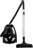 Amazon Basics Bagged Vacuum Cleaner / Hoover with HEPA Filter for Hardfloor, Carpet & Car Interior, Compact & Lightweight, 700W, 1.5L, Black