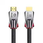 iBirdie 8K HDMI 2.1 Cable 6 Feet 8K60hz 4K120hz 4K144hz HDCP 2.3 2.2 eARC ARC 48Gbps Ultra High Speed Compatible with Dolby Vision Atmos PS5 PS4, Xbox One Series X, Sony LG Samsung, RTX 3080 3090