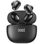 Wireless Earbuds Bluetooth, 4 Mics Noise Cancelling Bluetooth Earbuds with LED Display Charging Case, Touch Control TWS Headphones, Waterproof in-Ear Stereo Earphones Wireless for iPhone Android