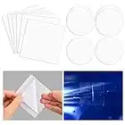 Focenat 12 Pcs Transparent Repair Patch,Tent Repair Patches,Transparent Inflatable Repair Kit,Waterproof Repair Patch for Tents, Awnings, Mattresses, Inflatable Swimming Pools, Kayak etc