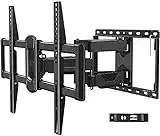 Mounting Dream UL listed TV Wall Mount for Most 42-82" Flat Screen TVs, Full Motion Wall Mount for TV with Dual Swivel Articulating Arms, Perfect Center Design TV Mount Wall, up to VESA 600x400mm and 100 lbs