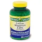 Spring Valley - Calcium Magnesium and Zinc, Plus Vitamin D3, 250 Coated Caplets