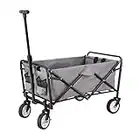 FASports Faltbarer Bollerwagen Faltwagen Outdoor Handwagen Transportwagen mit Feststellbremse, 75 x 47 x 87 cm