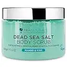 PraNaturals Erfrischendes Körperpeeling Body Scrub aus dem Toten Meer 500g Nahrhaftes Hautpeeling Salzpeeling reich an natürlichen Mineralstoffen für alle Hauttypen, mit Mango- und Kiwiduft