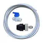 Vyair Connection Kit 4 for Fridge Water Filter Plumbing/Hose Installation compatible with American Style Refrigerators, includes connector fittings & 1/4" pipe (5m)