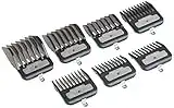 Andis Master Series Premium Metal Hair Clipper Attachment Comb 7 Piece Set, Black, 7 Count (Pack of 1)