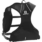 Salomon Agile 2 Set Chaleco para correr con Flask incluido Unisex, Capacidad esencial, Detalles reflectantes, Confort en movimiento, Black