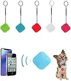 Xingrongqu 5 Pack Key Finder Device GPS Bluetooth Smart Tracker for Car Kids Pets Wallet Keychain Keys Phone Wireless Alarm Locator Anti-Lost Tag