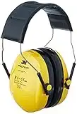 3M Peltor Optime Cuffie Auricolari H510A, Paraorecchie Leggeri con Morbidi Cuscinetti, Protezione dell'Udito contro i Livelli di Rumore nell'Intervallo 87-98 dB, SNR: 27dB, Giallo, Confezione da 1