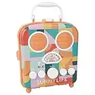 SunnyLIFE Haut-Parleur MP3 de Plage Portable avec Radio AM/FM et Support pour Smartphone Moyen Islabomba