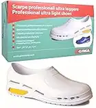 Scarpa professionale ultra leggera, zoccoli sanitari in gomma, mizura 42, colore bianco