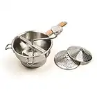 RSVP International Endurance Kitchen Tool Collection Stainless Steel Food Mill, 7.75" Diameter