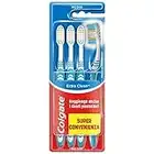 Colgate Spazzolino Extraclean, Setole Allungate Medie Confezione da 4 Pezzi I Pulizia profonda e completa della bocca I Combatte i batteri e l'alito cattivo