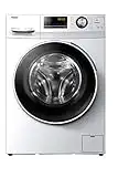 Haier HW100-B14636N Freestanding Washing Machine with LED Display, 10kg Load, 1400RPM, Direct Motion, White