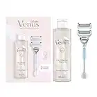 Gillette Venus Women's Razor + 2 Blade Refills + 2in1 Shave Gel and Cleanser 190ml Bundle, Specifically Designed for Pubic Hair & Skin with A PH Balance