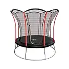 Ultrasport Lotus Garden trampolino, trampolino all'aperto in 4 diametri, telaio zincato, trampolino per bambini con grande attrezzatura di sicurezza, Ø 305 cm