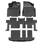 VIWIK Bodenmatten für 2013–2021 Pathfinder 7-Sitzer Allwetterschutz Custom Full Set Liner enthalten 1. und 2. Reihe vorne & hinten schwarz Autoauskleidung
