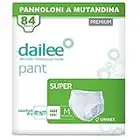 Dailee Pants Super M - 84x Pannoloni per Anziani a Mutandina - 6 Confezioni da 14 Pannoloni per Adulti Mutanda - Pants Incontinenza Donna e Uomo - Formato Scorta