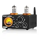 [New Upgraded] ST-01 PRO 200W Hifi Valve Amplifier Mini Audio Receiver Bluetooth 5.0 Tube Amplifier Digital Amplifier with VU Meter, USB DAC COAX/OPT