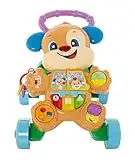 FISHER-PRICE Lernspaß Hündchens Lauflernwagen – musikalisches Gehspielzeug zum Laufenlernen mit zwei Spielfunktionen und Smart-Stages-Lerninhalten, 75+ Geräusche und Lieder, ab 6 Monaten, HBW51