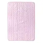 Almohadilla de enfriamiento para Mascotas, Algodón de Verano Mascota Perro Gato Estera Transpirable Cama de enfriamiento Almohadilla para Dormir Perro Rosa Estera de Dormir(70x55cm)