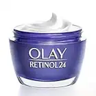 Olay Retinol Cream, 24 Night Cream Moisturizer mit Vitamin B3, regenerierende Anti-Aging und straffende Creme,reduziert sichtbar Falten und feine Linien, parfümfrei, 50ml (Verpackung kann variieren)