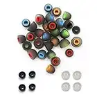 48 pezzi di gommini di ricambio in silicone gommini di ricambio in silicone cuscinetti di ricambio accessori per auricolari in-ear 3 taglie colore multiplo