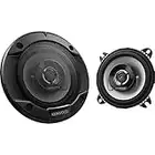 Kenwood Altavoces Coaxiales para Coche (220 W; 100 mm; 21 W RMS) con Tweeter Mejorado - Equipo de 2 vías y 2 Altavoces para Montaje Empotrado Coche KFC-S1066 Negro