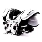 BARNETT Vision II, Nero (2XL), Paraspalle da Football Americano, QB-WR-Db, Leggero