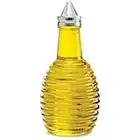 TableCraft Beehive Glass Oil & Vinegar Dispenser 6oz / 170ml | Oil Bottle, Vinegar Bottle